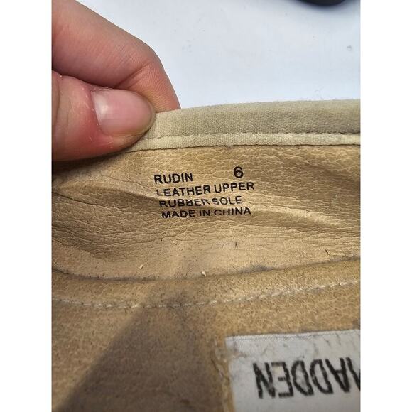 Steve Madden Women's Rudin Bow Ballet Flat Leather Upper Silver Size 6 - Picture 6 of 8